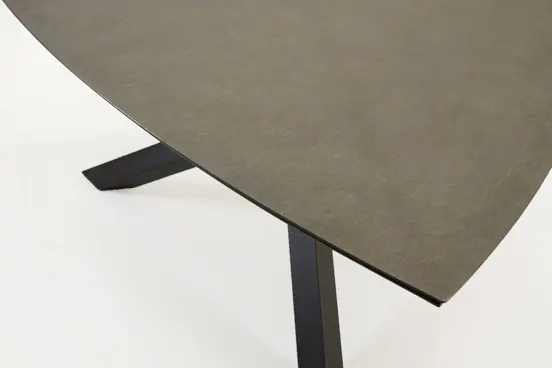 Tuintafel Triangel 170 cm kruispoot detail, Vita, tuinmeubels