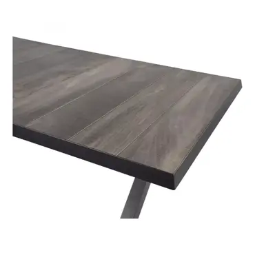 Uittrekbare tafel Castilla negro kruispoot www.tuinmeubels.nl