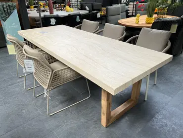 Tuintafel Veltis 250x100cm Travertin - afbeelding 7