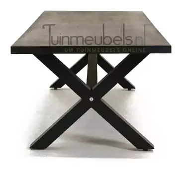 Tuintafel Vita Braga L240 cm - antraciet kop, Vita, tuinmeubels