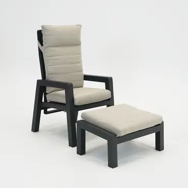 VALERIO Hocker antraciet set, Sens-Line, Tuinmeubels.nl