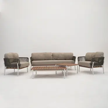 Vita Andorra loungeset 5-delig, Vita, Tuinmeubels