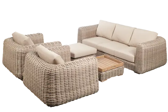 Vita Chuncky loungebank natural, Vita, tuinmeubels.nl