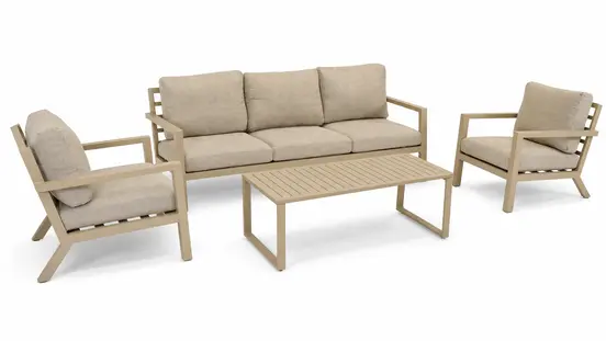 Vita Emerson loungeset beige 4-delig, Vita, tuinmeubels