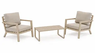 Vita Emerson loungeset beige 4-delig bank, Vita, tuinmeubels