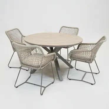 Emilia eetstoel beige sfeer, Vita tuinmeubelen, Tuinmeubels.nl