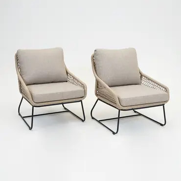 Emilia lounge stoel bruin set, Vita tuinmeubelen, Tuinmeubels.nl