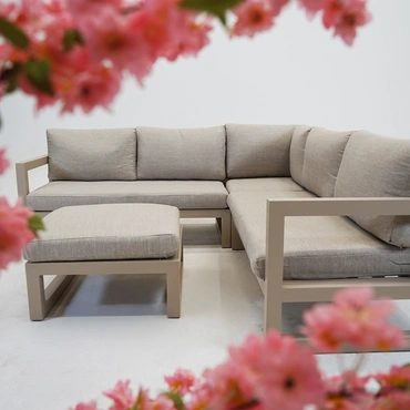 Vita Grosso hoekbank 4-delig beige sfeer, vita, tuinmeubels
