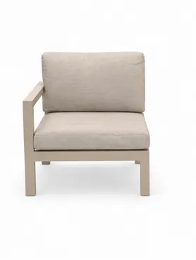 Vita Grosso hoekbank beige hoekstuk, Vita Tuinmeubelen, tuinmeubels.nl