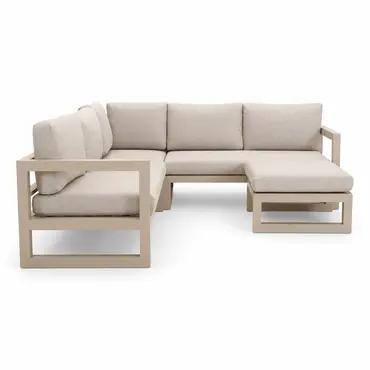 Vita Grosso loungeset hoekbank Beige 4-delig - afbeelding 1