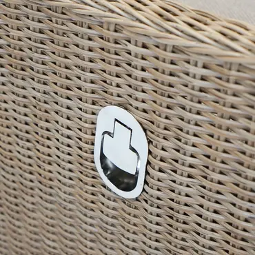 Ibiza loungeset rattan 4dlg hendel, Vita, Tuinmeubels.nl