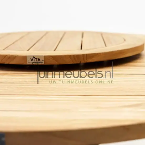 lazy susan spectral teak 60cm closeup