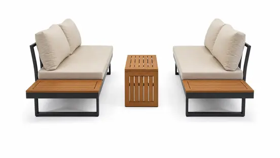 Olympia loungeset taupe, Sens-line, Tuinmeubels.nl