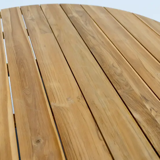 Vita Mango lage eettafel 140 cm teak - afbeelding 3