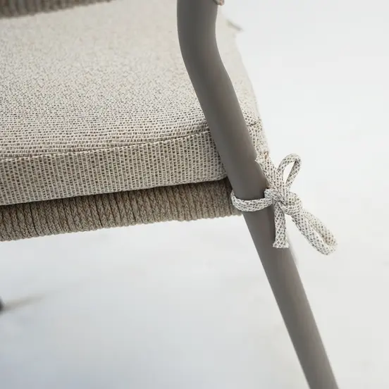 Marina stapelstoel beige strikje, Vita tuinmeubelen, Tuinmeubels.nl