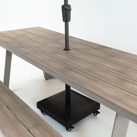 Vita Massa rechthoekige picknicktafel taupe - afbeelding 10