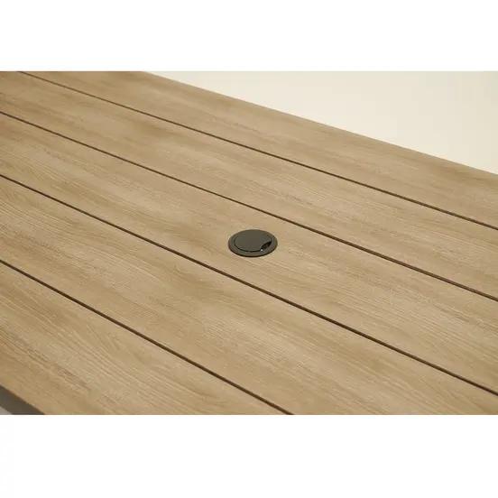 Vita Massa rechthoekige picknicktafel taupe XL - afbeelding 3