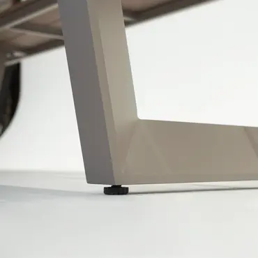 Vita Massa rechthoekige picknicktafel taupe XL bank, Vita tuinmeubelen, tuinmeubels.nl