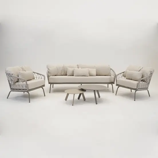 Vita Palma loungeset 3-delig met tiki, Vita, Tuinmeubels.nl