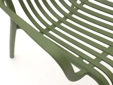 Vita Porto stapelstoel groen incl. zitkussen detail 2, Vita, Tuinmeubels