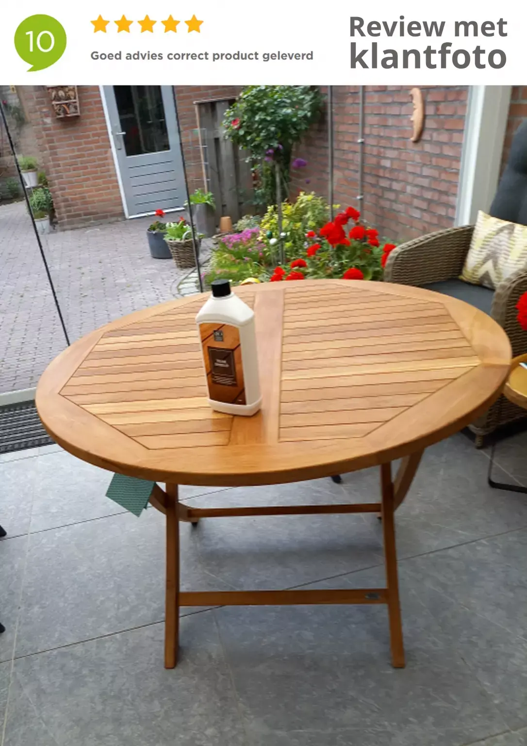 Vita tuintafel rond Ø80H76 cm Tuinmeubels.nl