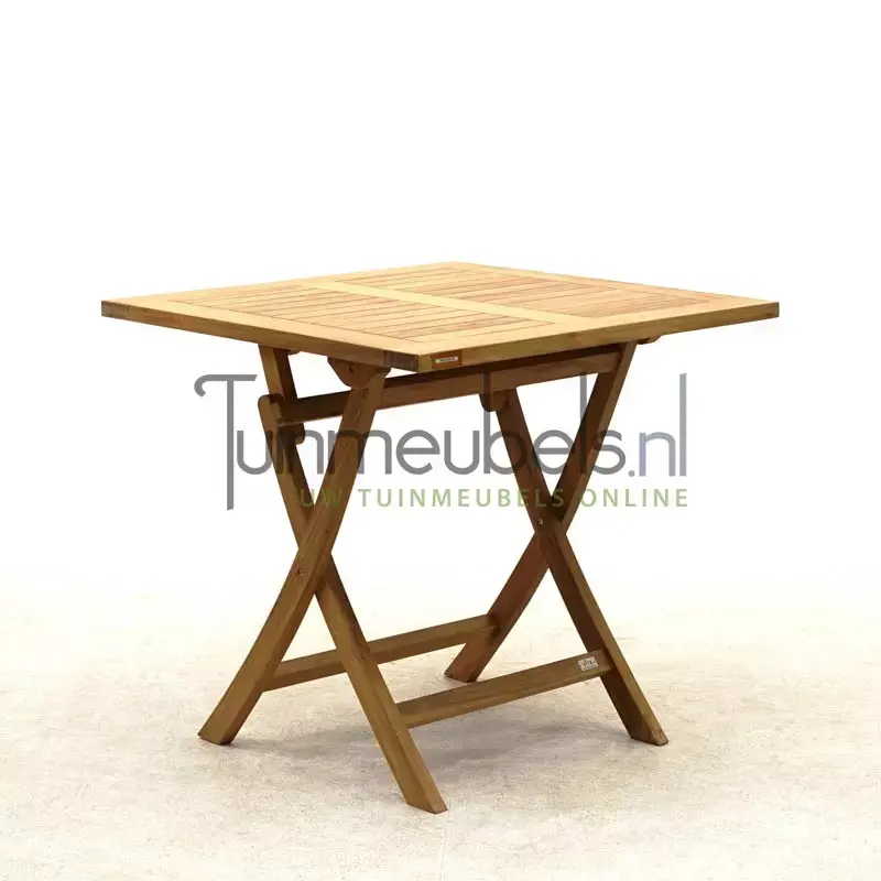 diep krekel incompleet Vita tuintafel Milton teak vierkant 80x80x76 cm - Tuinmeubels.nl