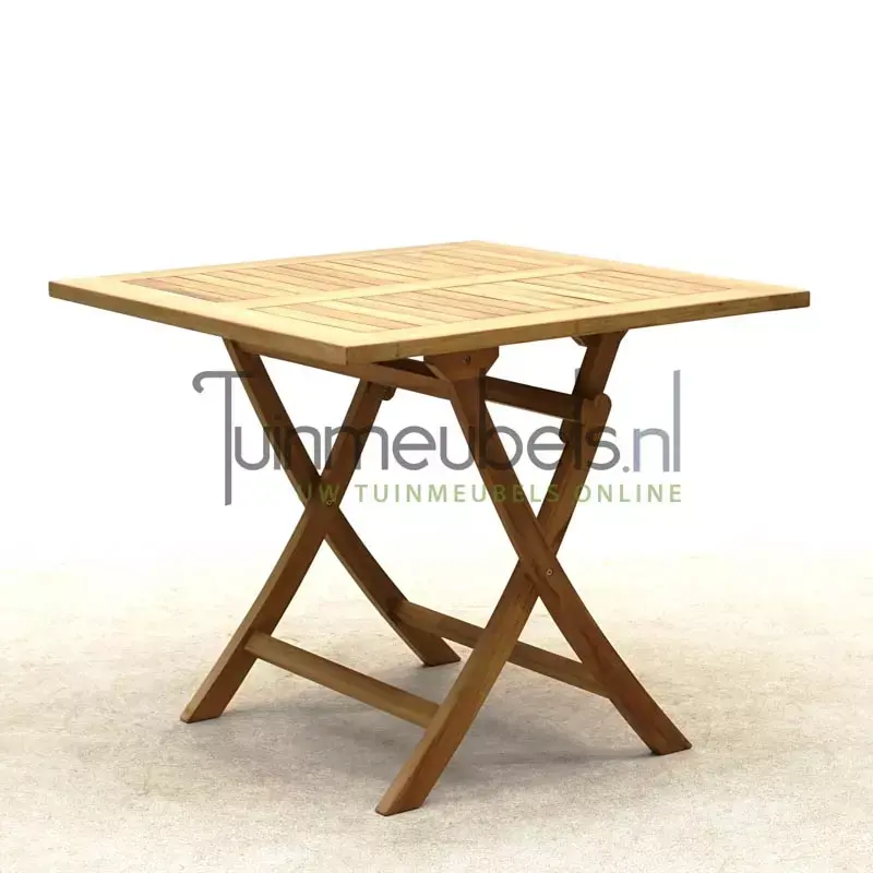 moersleutel bijstand Verdachte Tuintafel Milton teak vierkant - 90x90x76 cm - Tuinmeubels.nl