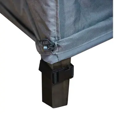 Zitgroephoes cantonic d260h100cm grijs detail, Eurotrail hoezen, tuinmeubels.nl