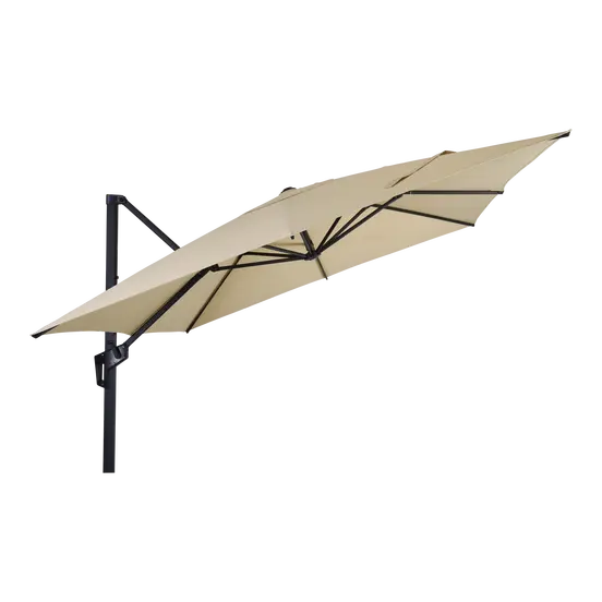 Zweefparasol libra ecru l2.5h2.5m kantelbaar, Lesli Living, tuinmeubels