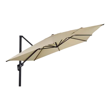Zweefparasol libra ecru l2.5h2.5m kantelbaar, Lesli Living, tuinmeubels