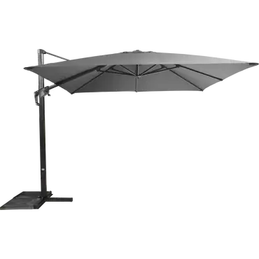 Zweefparasol Virgo Antraciet zonder volant 3x3mtr Lesli Living, Lesli Living, Tuinmeubels