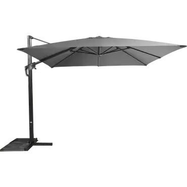 Zweefparasol Virgo Antraciet zonder volant 3x3mtr Lesli Living, Lesli Living, Tuinmeubels