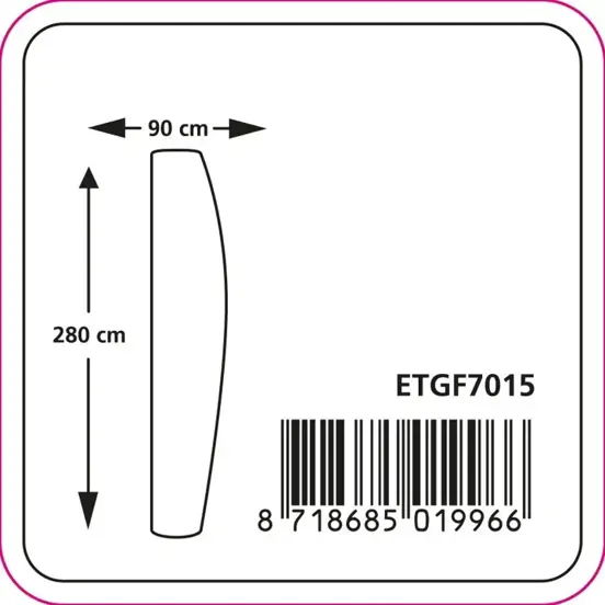 Zweefparasolhoes xl ca 280x90cm grs afmetingen, Eurotrail, tuinmeubels